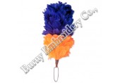 Blue Orange Plume Feather